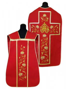 Casulla romana IHS colores litúrgicos