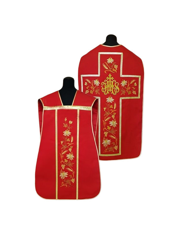 Casulla romana IHS colores litúrgicos