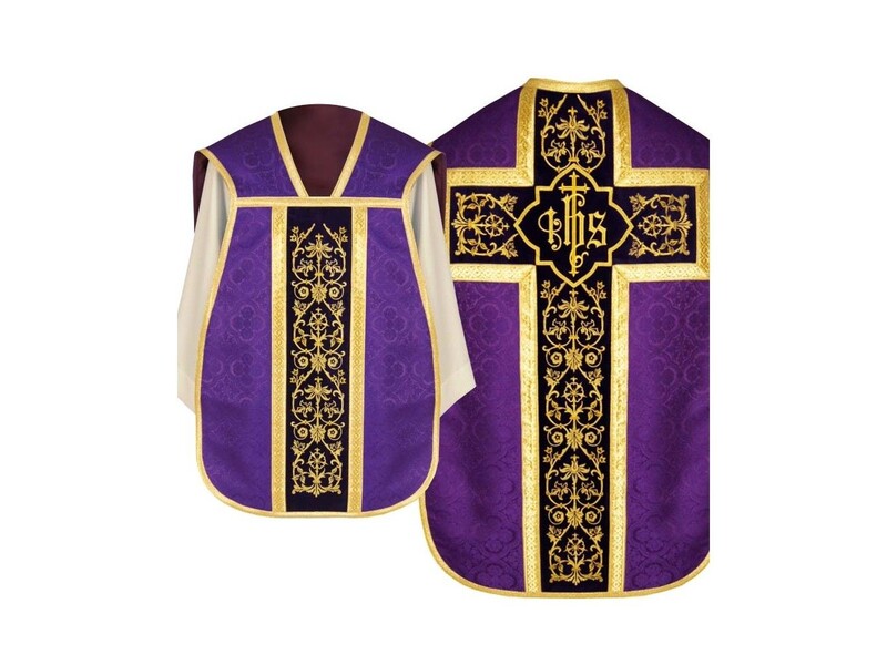 Římský ornát IHS - liturgické barvy, jekat (37)
