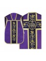 Roman chasuble IHS - liturgical colors, jacquard (38)