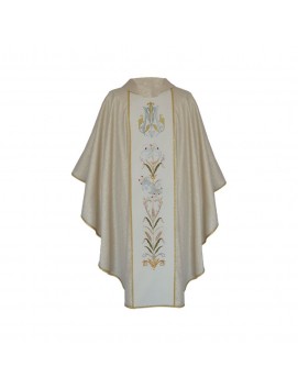 Marian chasuble embroidered gold (24)
