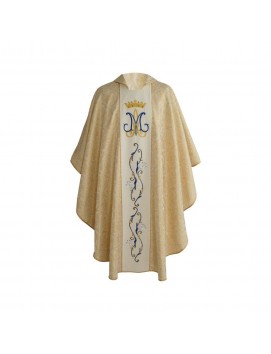 Marian chasuble embroidered gold (25)
