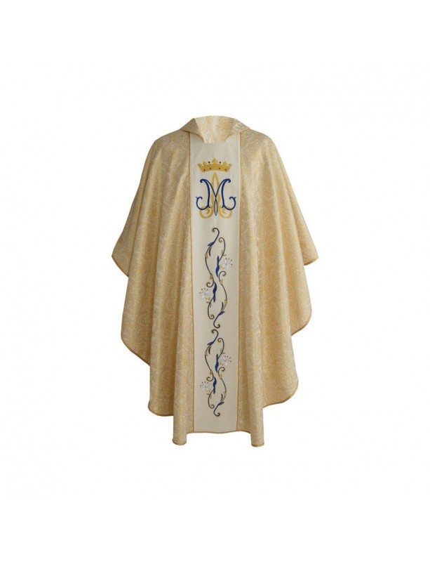 Marian chasuble embroidered gold (25)