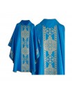 Marian chasuble embroidered blue (26)