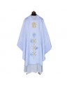 Marian chasuble embroidered white (28)
