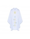 Marian chasuble embroidered white (28)