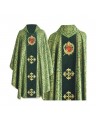 Gothic chasuble embroidered heart, velvet belt