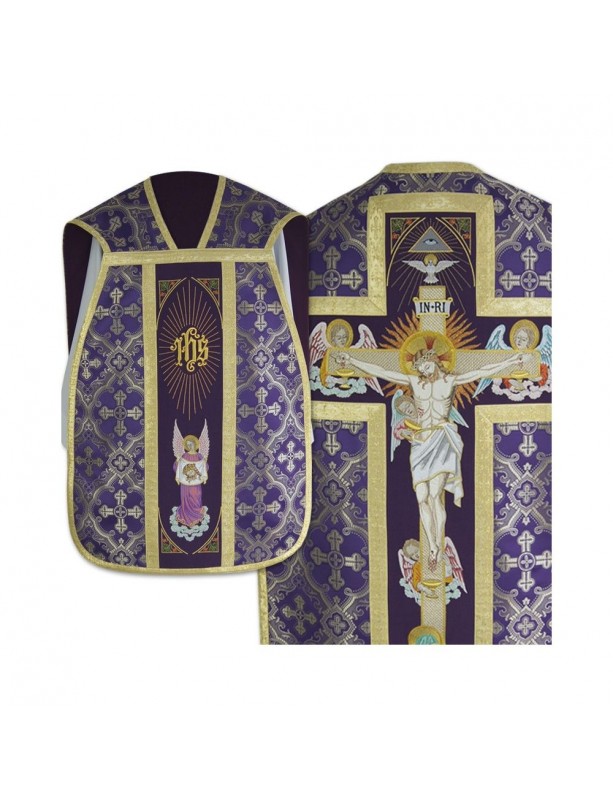 Roman Chasuble with Manipulator, Burse and Veil for chalice (4)