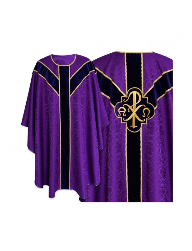 Semi-Gothic chasuble - color purple (49)