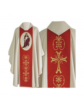Embroidered chasuble Saint Barbara