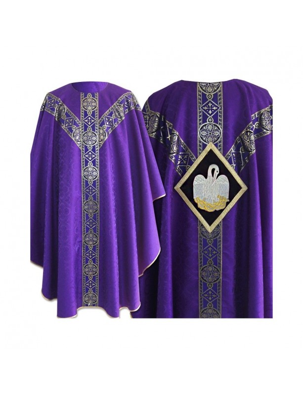 Semi-Gothic chasuble color purple (50)