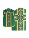 Chasuble romaine avec manipulateur, bourse et voile pour calice (10)