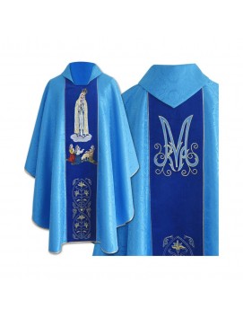 Casulla bordada Nuestra Señora de Fátima