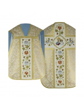 Roman Chasuble with Manipulator, Burse and Veil for chalice (11)
