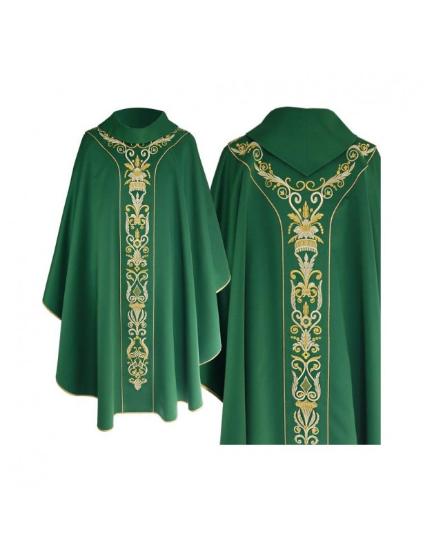 Chasuble semi-gothique - verte