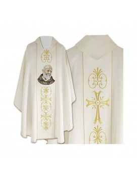 Embroidered chasuble of St. Padre Pio