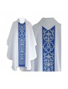 Marian chasuble Gothic, white jacquard