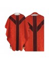 Casula semi-gotica - jacquard rosso (55)
