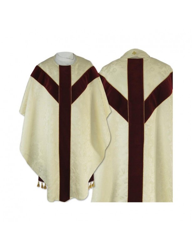 Félgótikus miseruha - ecru jacquard (56)