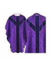 Semi Gothic chasuble - purple jacquard (56)