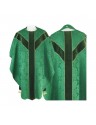 Halbgotisches Messgewand - grüner Jacquard (57)