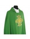 Gothic green chasuble embroidered - plain fabric (37)