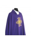 Gothic chasuble purple embroidered - plain fabric (38)