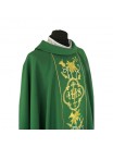Gothic green chasuble embroidered - plain fabric (45)