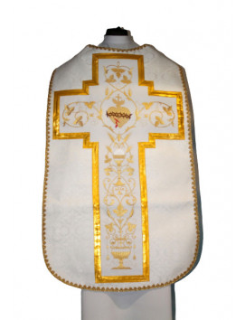 Římský ornát bílý Srdce Ježíšovo