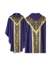 Chasuble semi gothic purple - plain fabric (60)