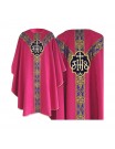 Chasuble semi gothic pink - jacquard fabric (66)