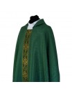 Gothic green chasuble - jacquard fabric (71)