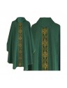 Gothic green chasuble - jacquard fabric (71)