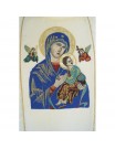 Embroidered chasuble of Our Lady of Perpetual Help - jacquard