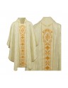 Gothic chasuble, jacquard fabric, ecru (59)