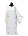 White dalmatics with gold stripes + stole