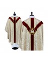 Embroidered Easter chasuble - application of the Lamb of God