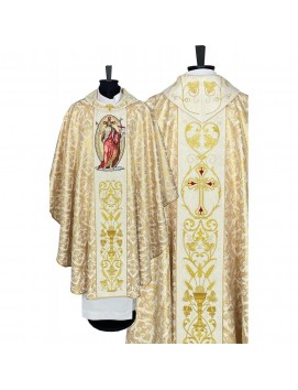 Embroidered chasuble with image of Jesus Christ