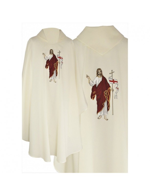 Embroidered chasuble with image of Jesus Christ (2)