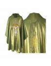 Gothic green chasuble - Crucifixion of Jesus (25)