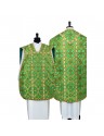 Roman chasuble green - silk fabric (25)