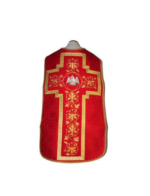 Ornat rzymski czerwony, rozeta