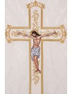 Embroidered chasuble Jesus on the cross - ecru (190)