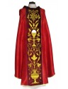 Embroidered jacquard chasuble, damask - chalice (4)