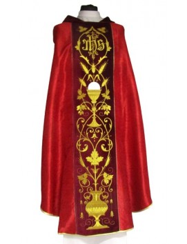 Casula ricamata jacquard, damascato - calice