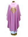Embroidered chasuble pink - IHS (02)