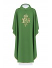 Embroidered chasuble with IHS - liturgical colors (41)