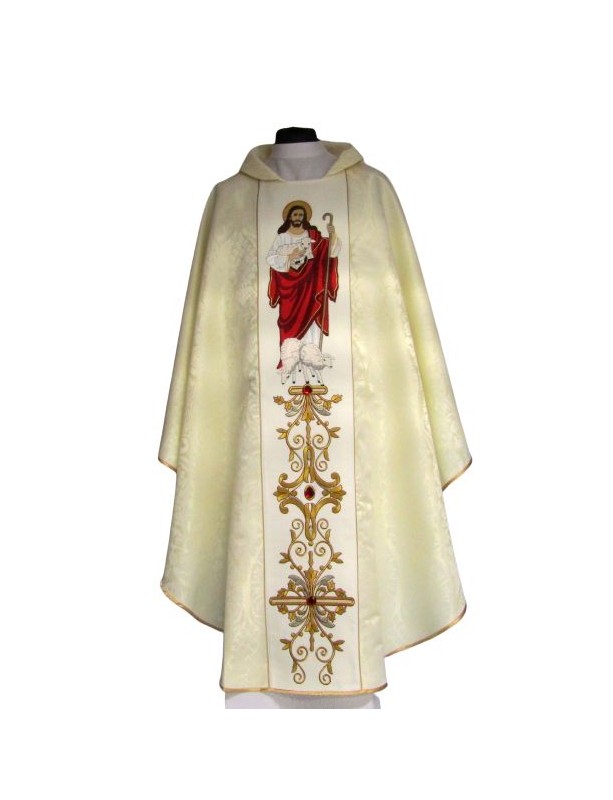 Besticktes Messgewand Guter Hirte, Rosette