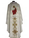 Casula bordada Bom Pastor, ecru, liso