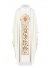 Chasuble embroidered IHS symbol - ecru